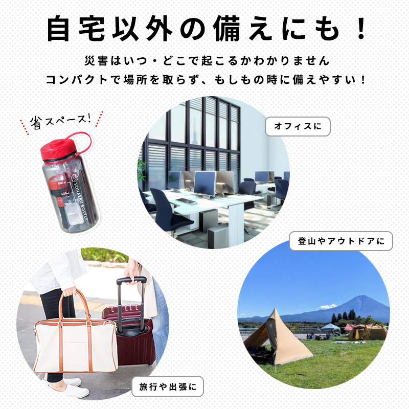 防災セット1人用家庭用一人暮らしコンパクトアウトドアキャンプ登山旅行会社オフィス車