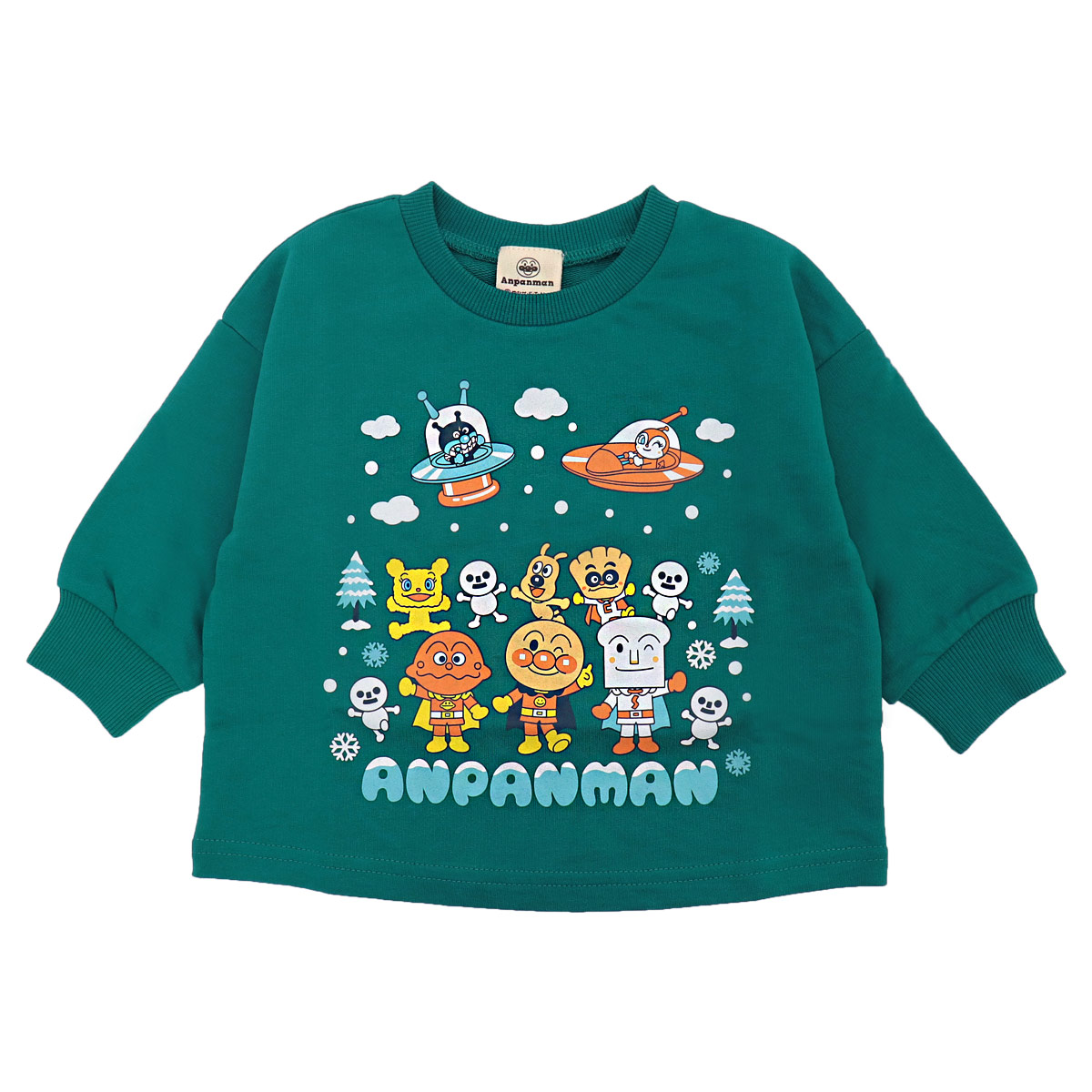 アンパンマン 服 スウェットシャツ 男の子 女の子 80 90 95 100 綿100