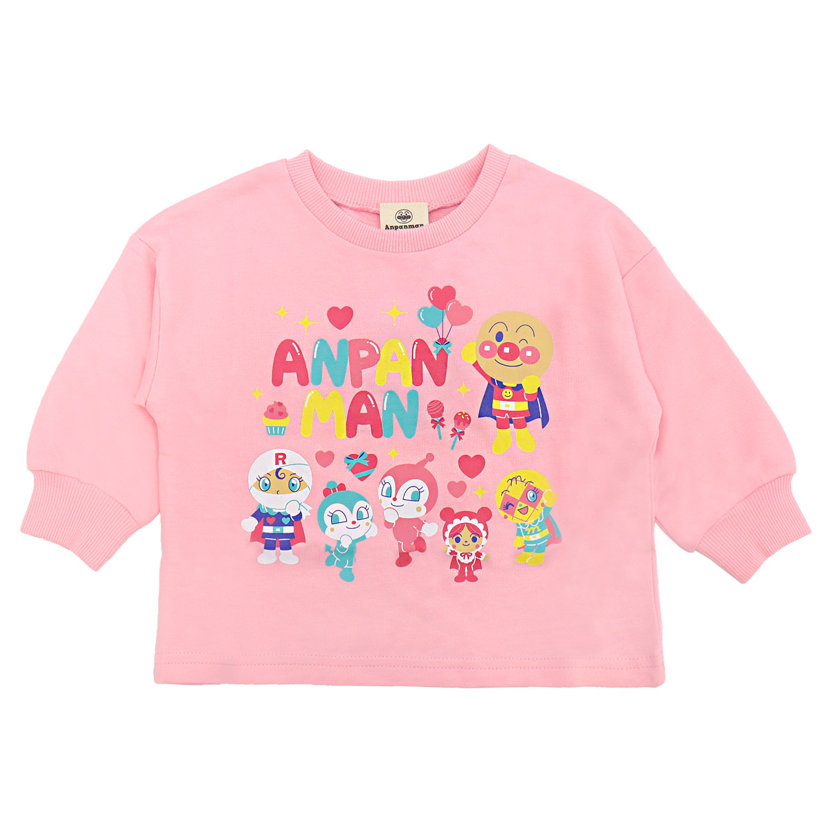 アンパンマン 服 スウェットシャツ 男の子 女の子 80 90 95 100 綿100 