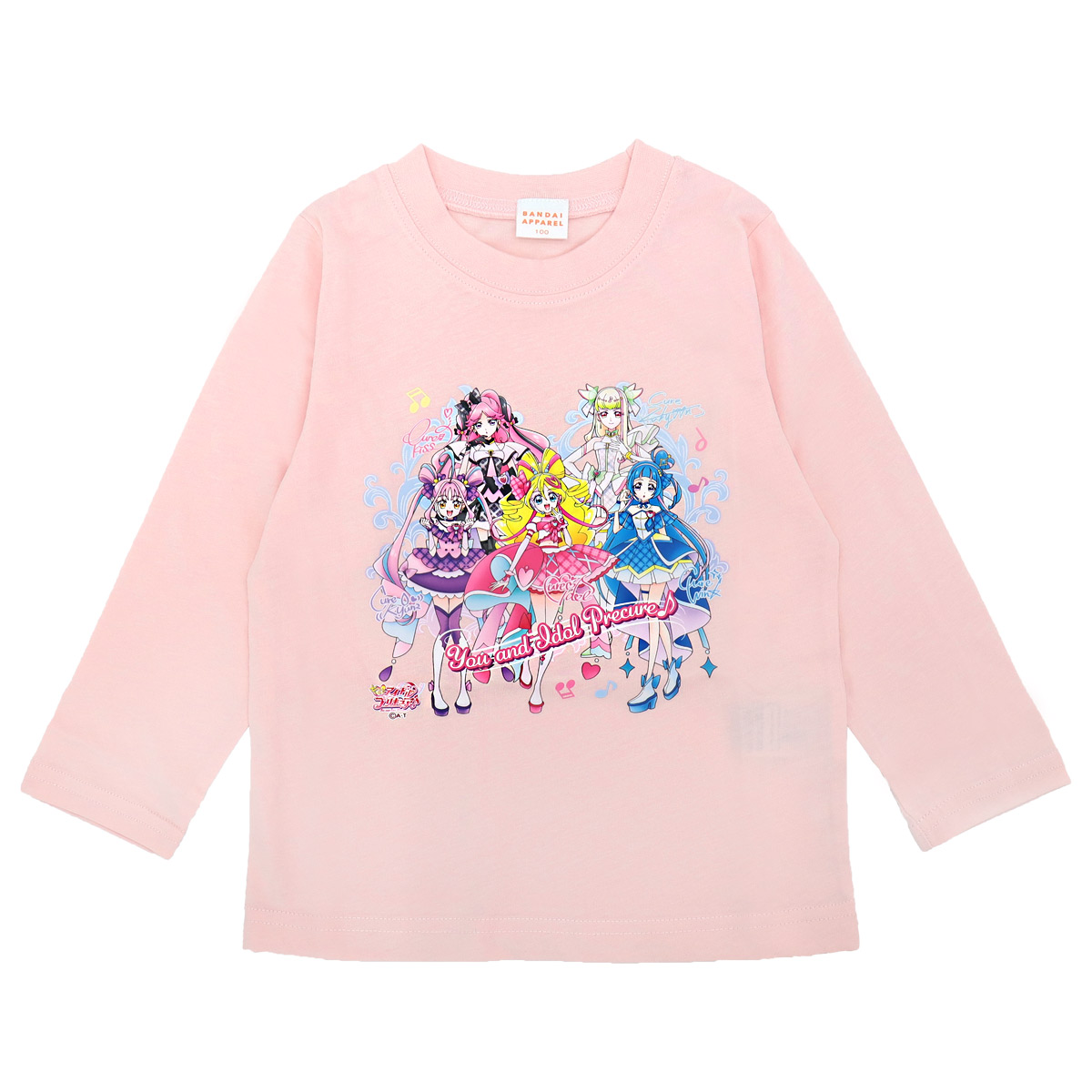 キミとアイドルプリキュア 長袖 Tシャツ 100 110 120 130 子供服 キミとアイドルプリキュア 長袖 Tシャツ 100 110 120 130 子供服