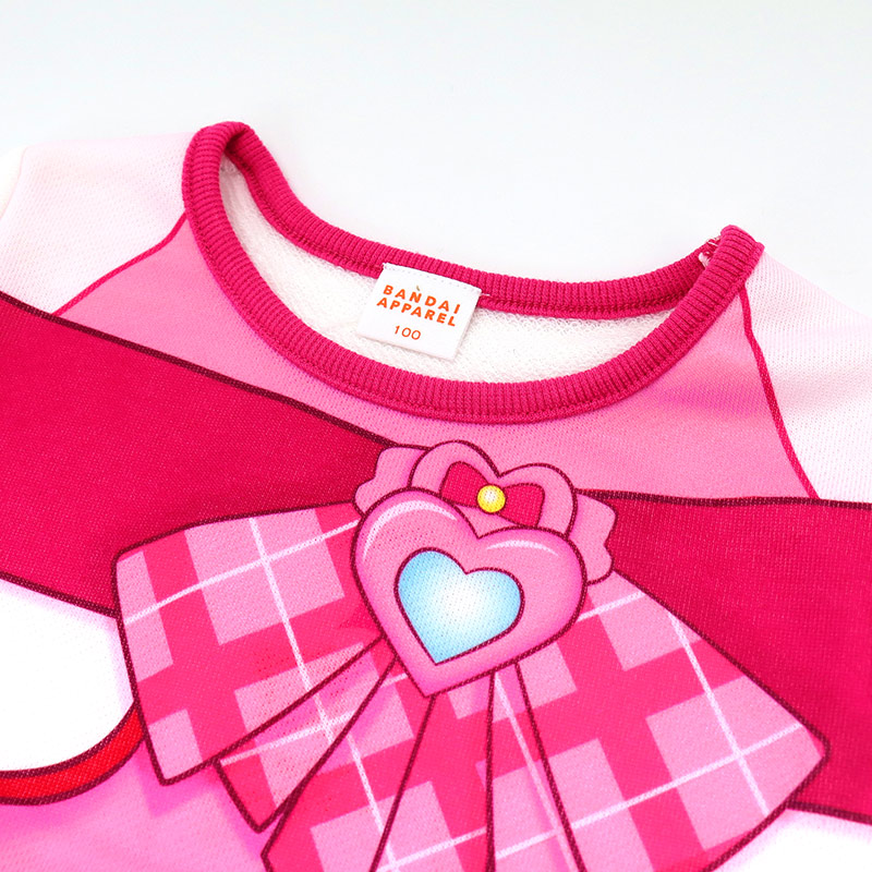 キミとアイドルプリキュア 長袖 ワンピースなりきり 変身 コスプレ 100