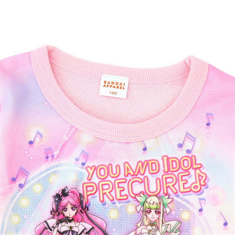 キミとアイドルプリキュア 長袖 トレーナー スウェット 100 110 120