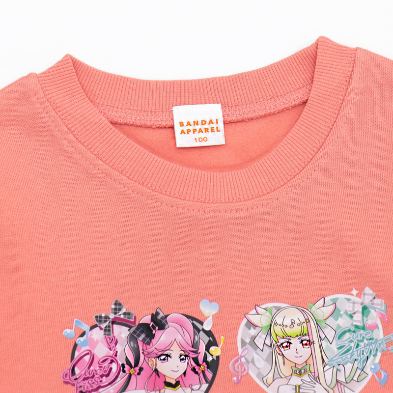 キミとアイドルプリキュア トレーナー 裏起毛 ...の詳細画像3