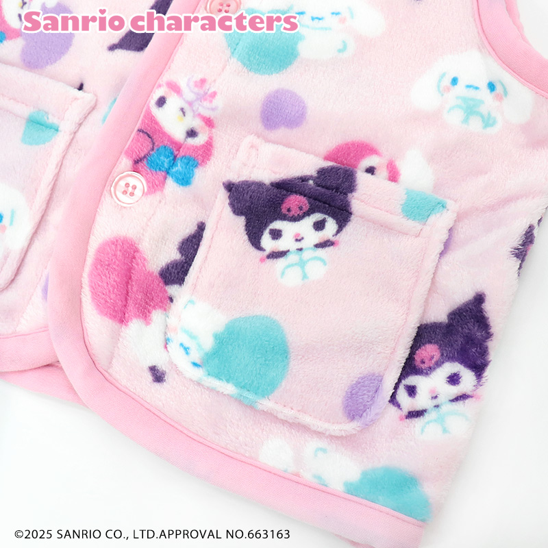 マイメロクロミシナモンサンリオスリーパーフリースベスト110130150女の子かわいい