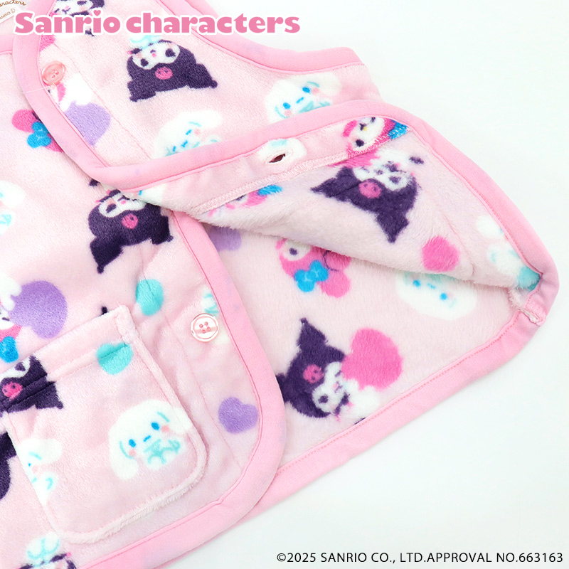 マイメロクロミシナモンサンリオスリーパーフリースベスト110130150女の子かわいい