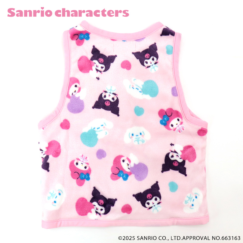 マイメロクロミシナモンサンリオスリーパーフリースベスト110130150女の子かわいい