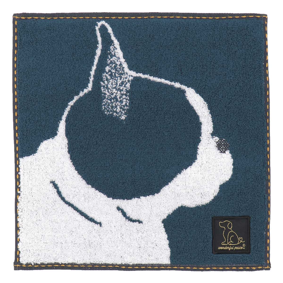 ミニタオル 犬柄 綿100％ ラブラドール フレンチブルドッグ ダックス