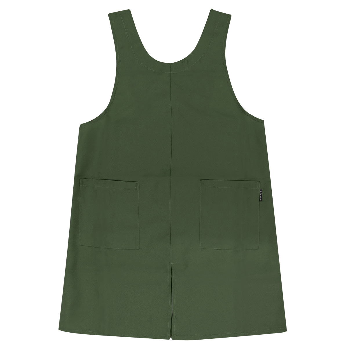 エプロン かぶるだけ ノーアイロン 軽い 撥水 バッククロス レディース