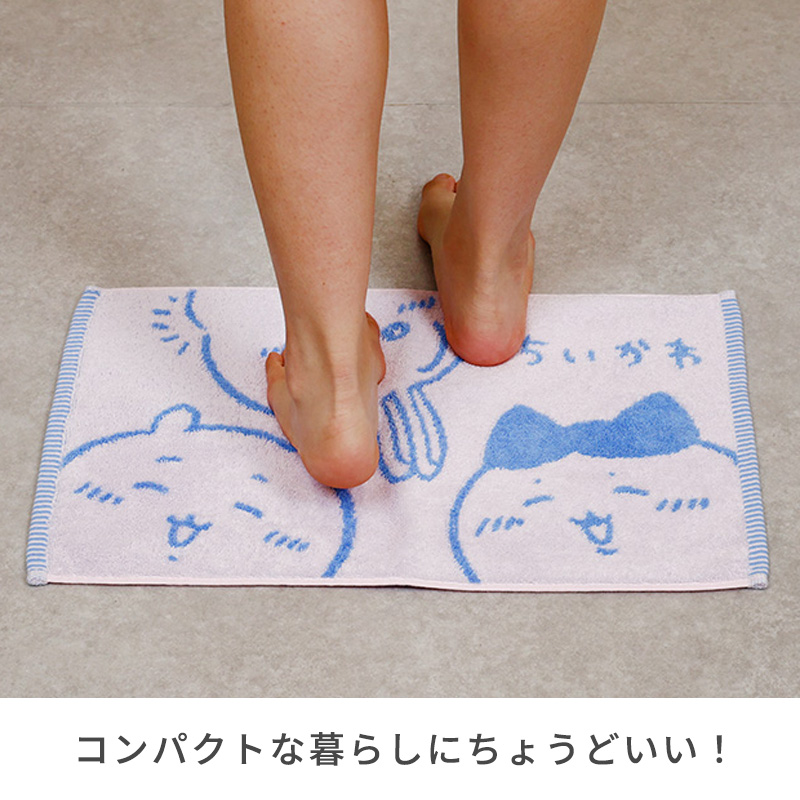 ミニバスマット タオル地 足ふき ちいかわ ムーミン マイメロディ