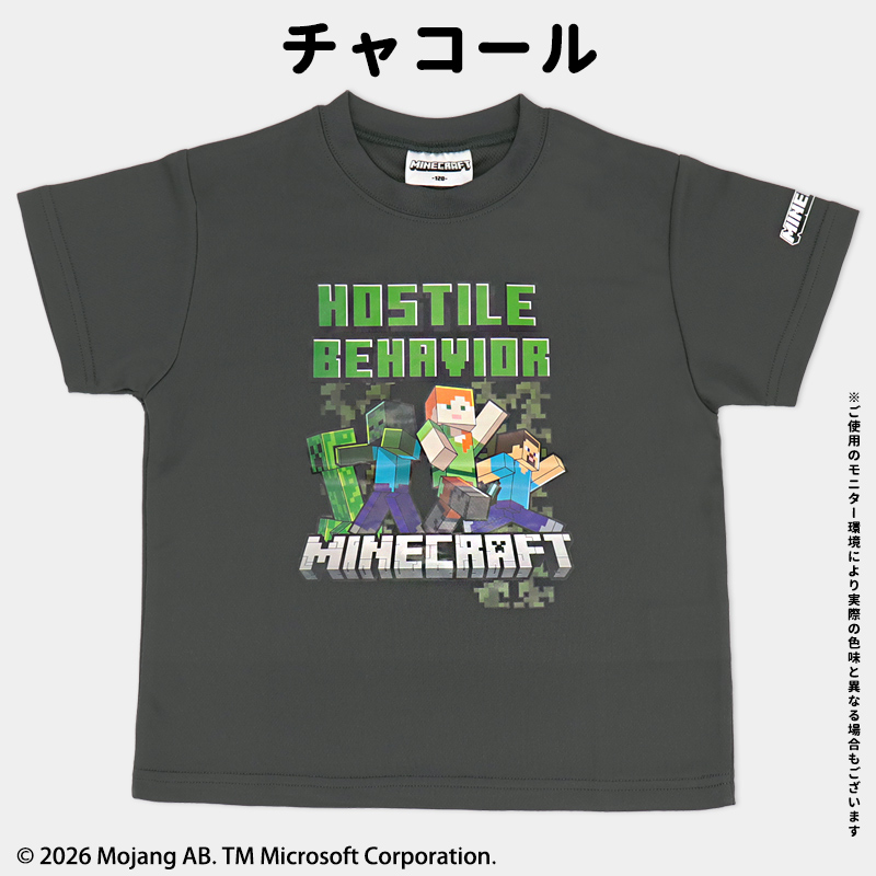 マインクラフト 半袖 tシャツ ハニカム メッシュ 120 130 140 150 