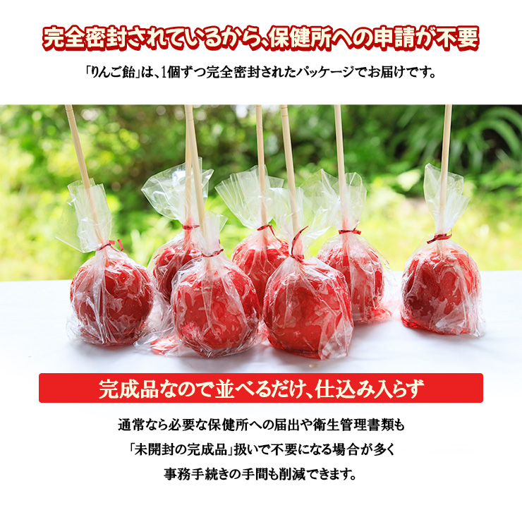 完成品 個包装 アイス りんご飴 120個 フルーツ飴 棒 りんごあめ