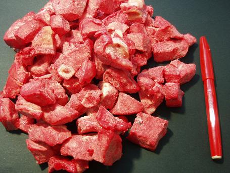 馬肺（フワ）　ブツ切りカット　５００ｇ カナダ産 国内産　馬肉　馬肺 生食 ペット 馬肉 犬