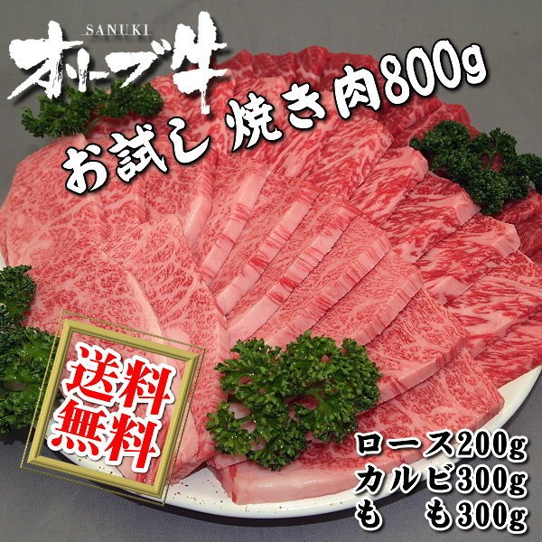 送料無料 和牛 オリーブ牛 おためし お試し 肉、バーベキューセット 800g 国産 牛 牛肉 焼肉 焼き肉 BBQ  :otoku-yakiniku800g:ミートピアサヌキ Yahoo!店 - 通販 - Yahoo!ショッピング