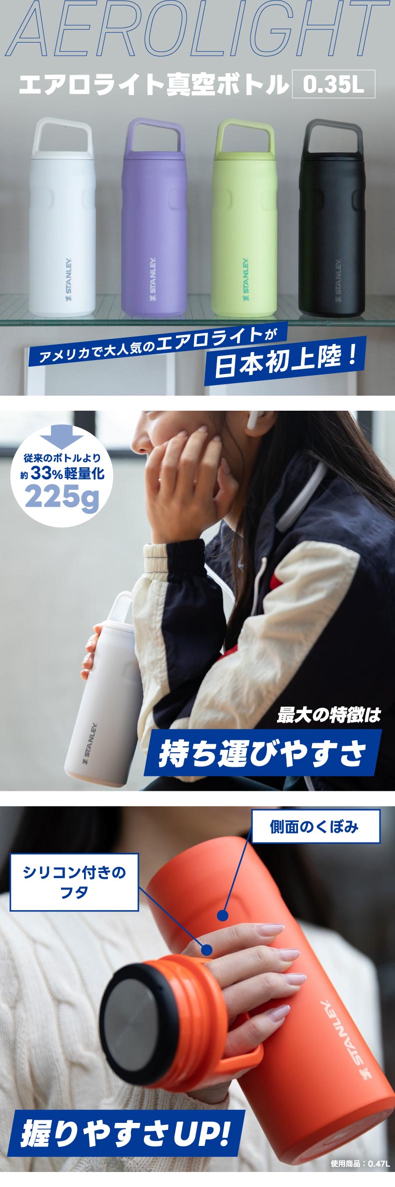 STANLEY（スタンレー） エアロライト 真空ボトル 0.35L 350ml STANLEY