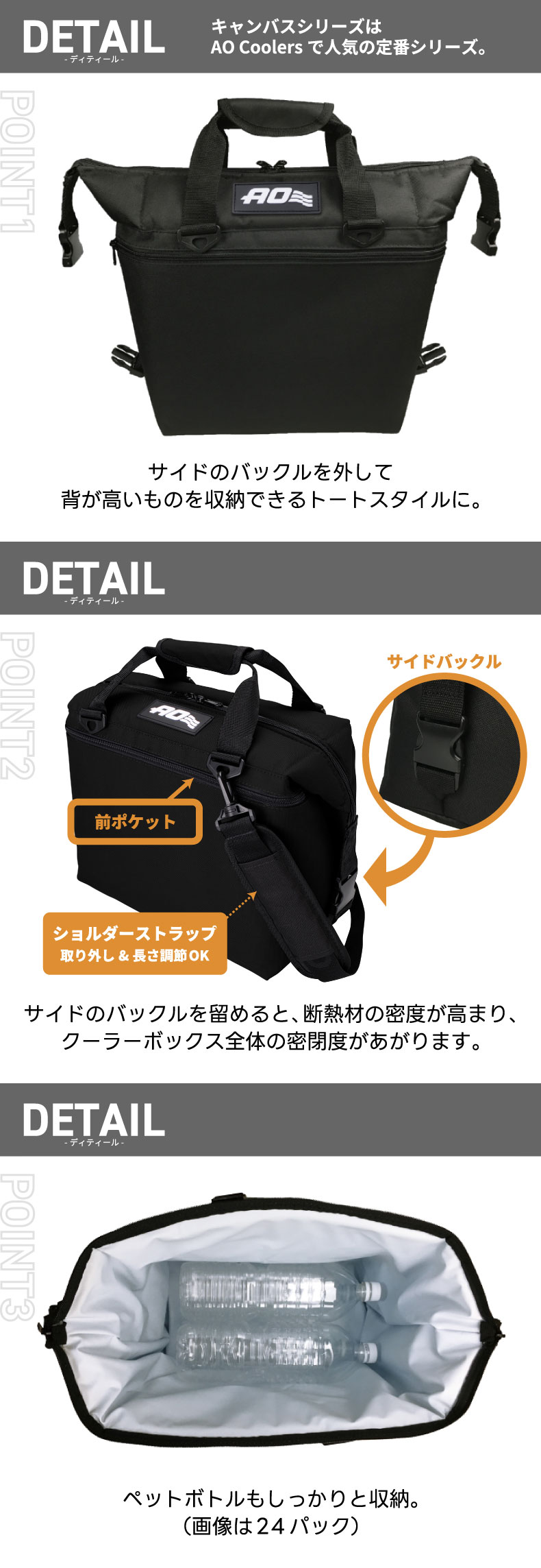 AO Coolers クーラーバッグ 12パック エーオークーラーズ キャンバス