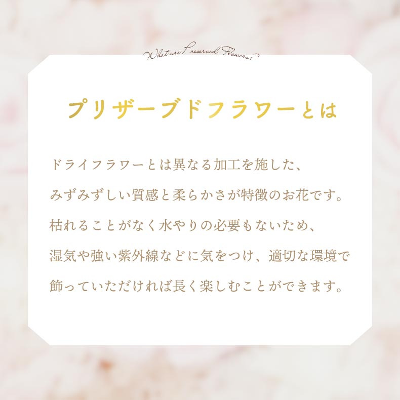 シンプルなのに華やかなアレンジ 