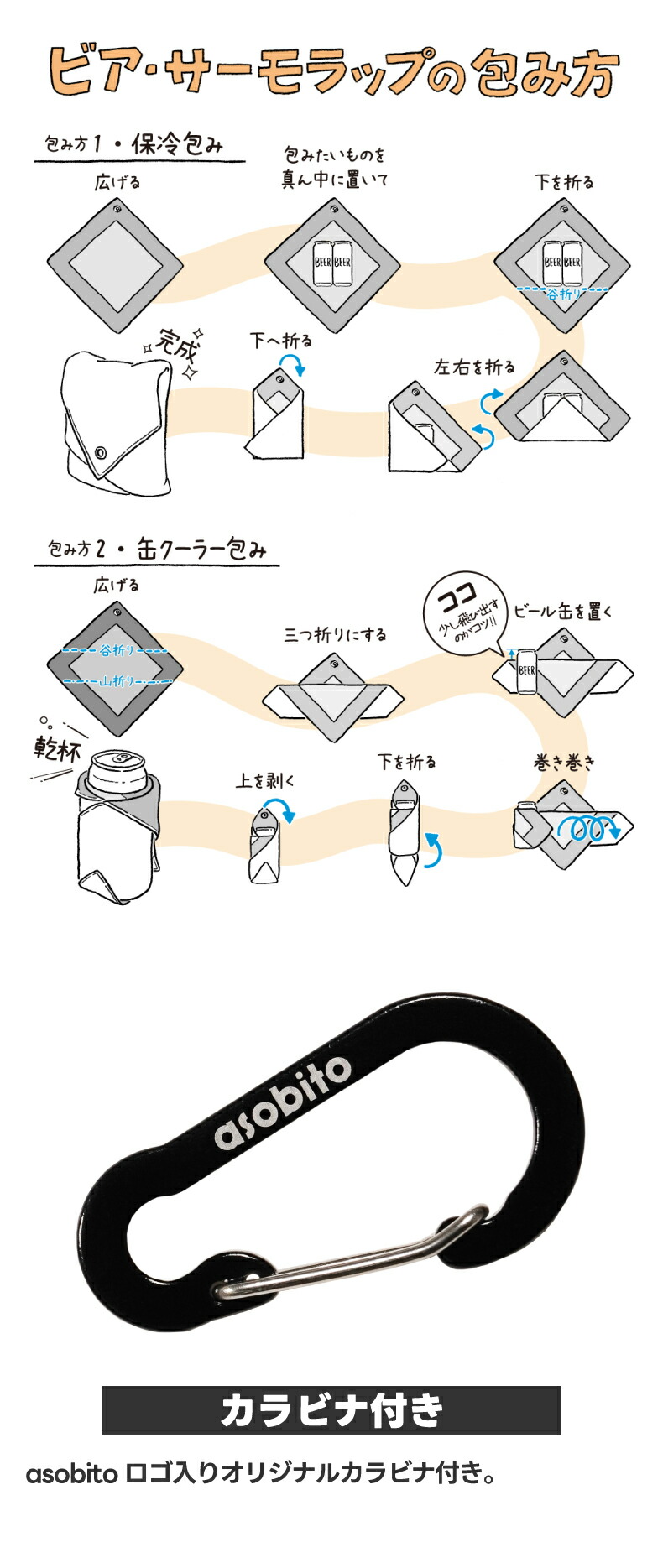 巻くだけでくっつくカタチを変えるクーラー