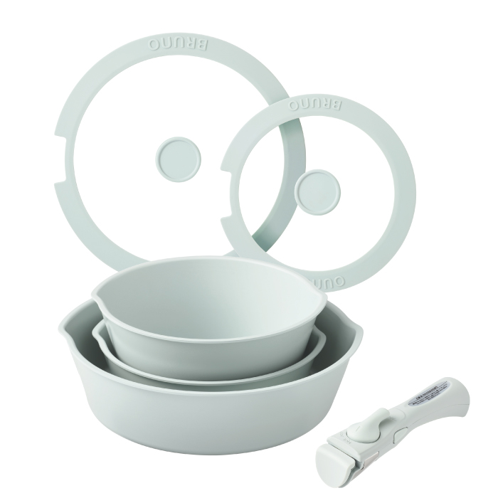 ブルーノ フライパン 6点セット 取手が取れる 鍋 深鍋 26cm 20cm 注ぎ