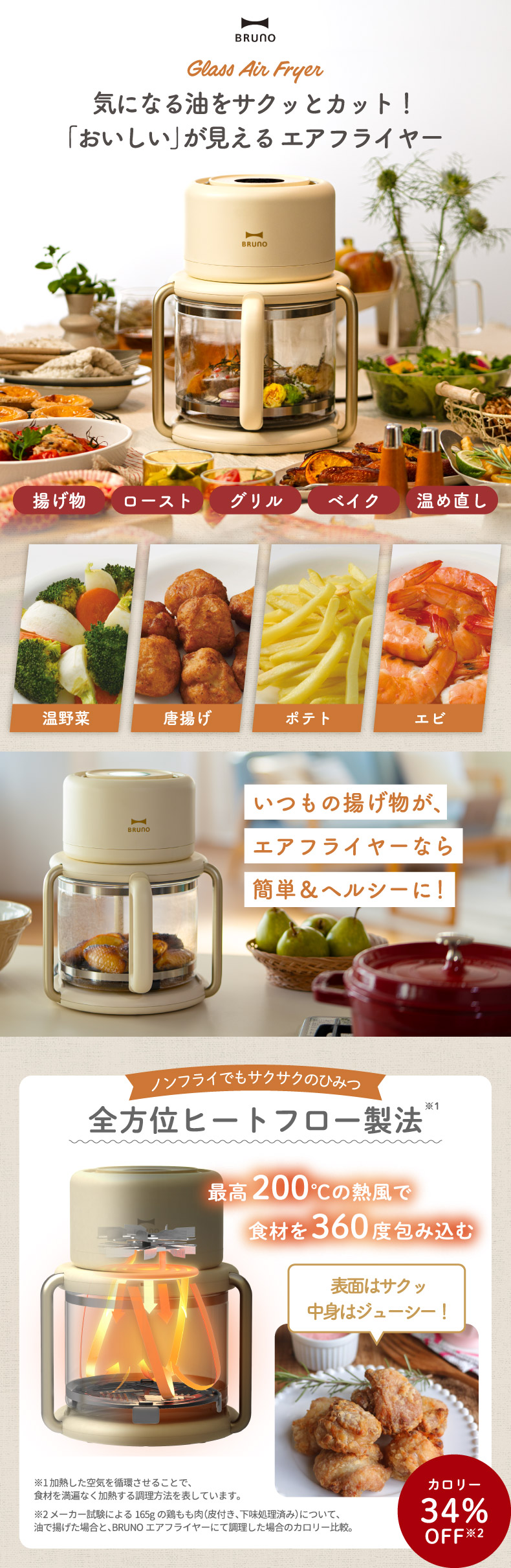 気になる油をサクッとカット！「おいしい」が見えるエアフライヤー