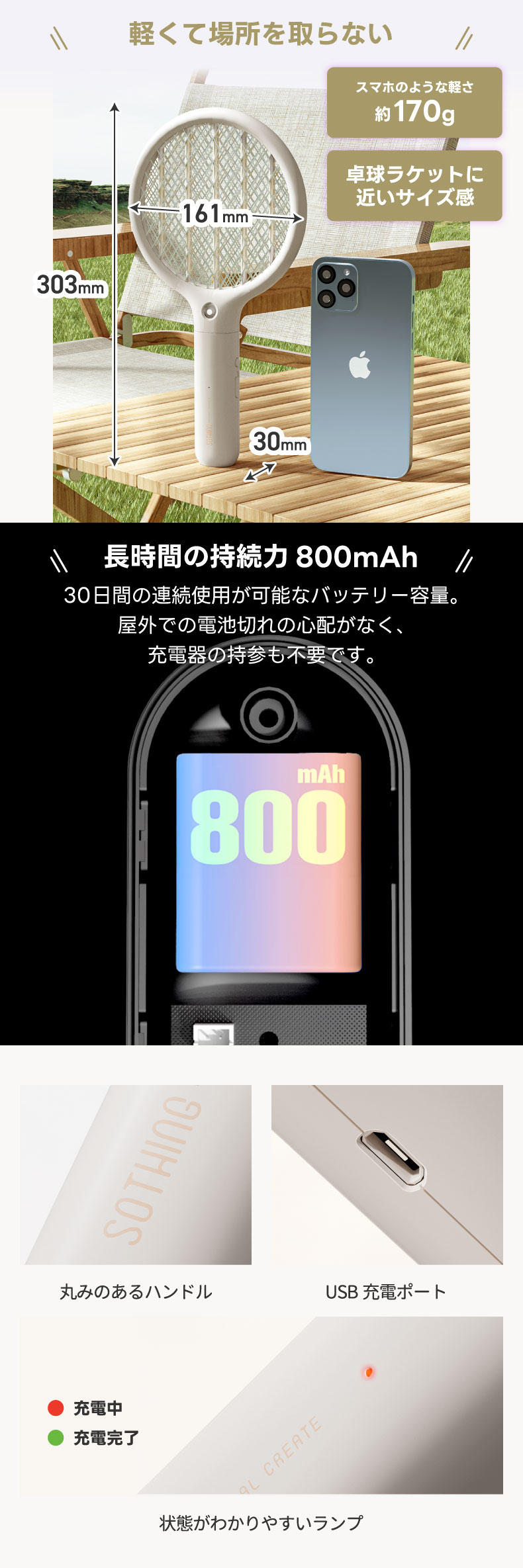 持ち運びに便利なミニサイズの蚊取り器
