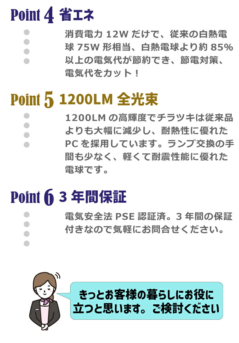 LED電球 E26口金 1個 調光 調色 リモコン別売 12W 75W形相当 スポット