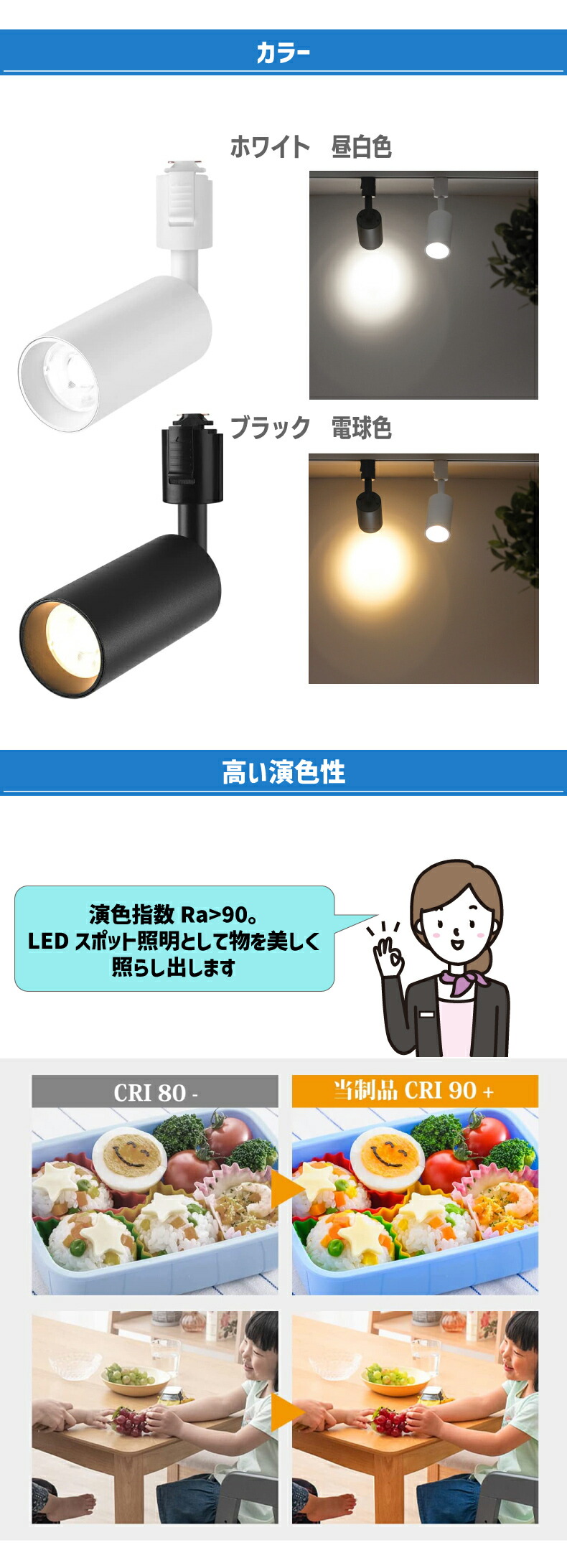 スポットライト ダウンライト 4個セット ダクトレール用 ライティング