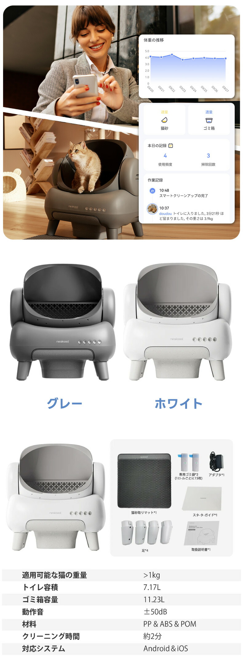 Neakasa M1 Plus 設置イメージ