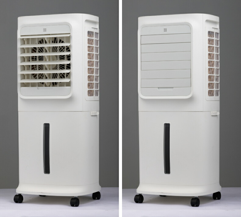 上部給水式 大風量 冷風扇 QUADS 移動式ファン 扇風機 気化式 おしゃれ