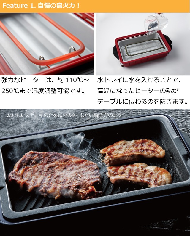 ホームバーベキュー ホットプレート Home BBQ レシピ本付 電気プレート 