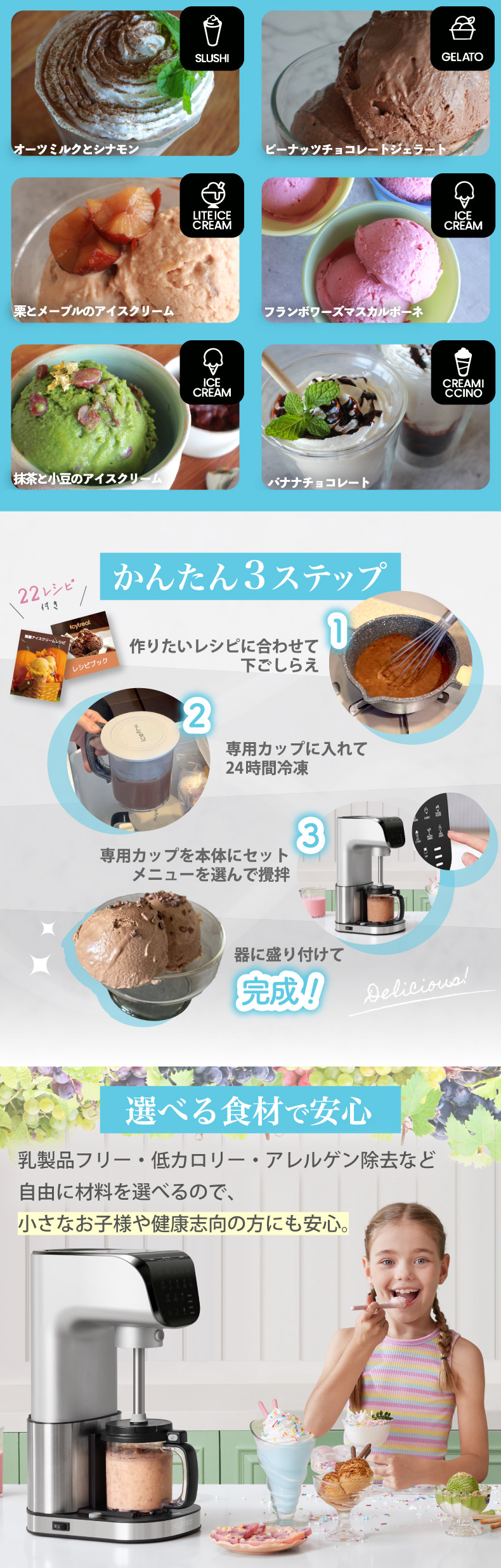 次世代のアイスクリームマシーン「Icytreat アイスデザートマシーン」