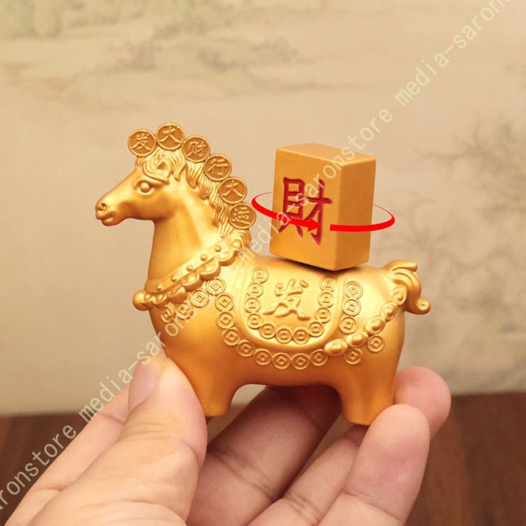 風水 馬の彫刻 インテリア オブジェ 置物 金運 開運 グッズ アイテム