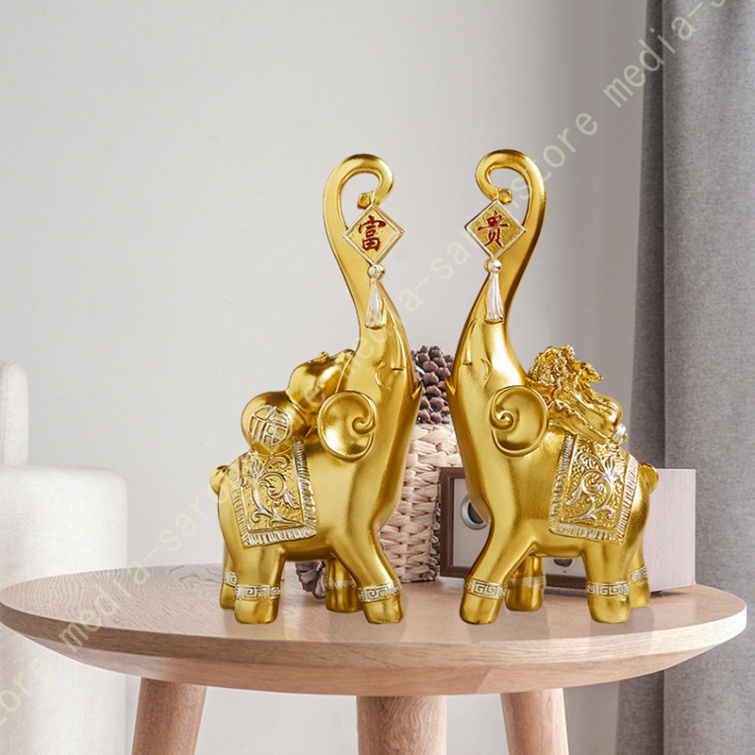 象 置物 彫像 樹脂 インテリア オフィス 工芸品 縁起物 風水グッズ
