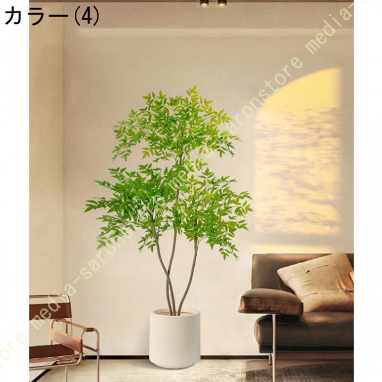 フェイクグリーン 大型 鉢植え フロアスタンド ディスプレイ カフェ リビング ショーウィンドウ 商業空間 レストラン メンテナンスフリー 埃付きにくい_4
