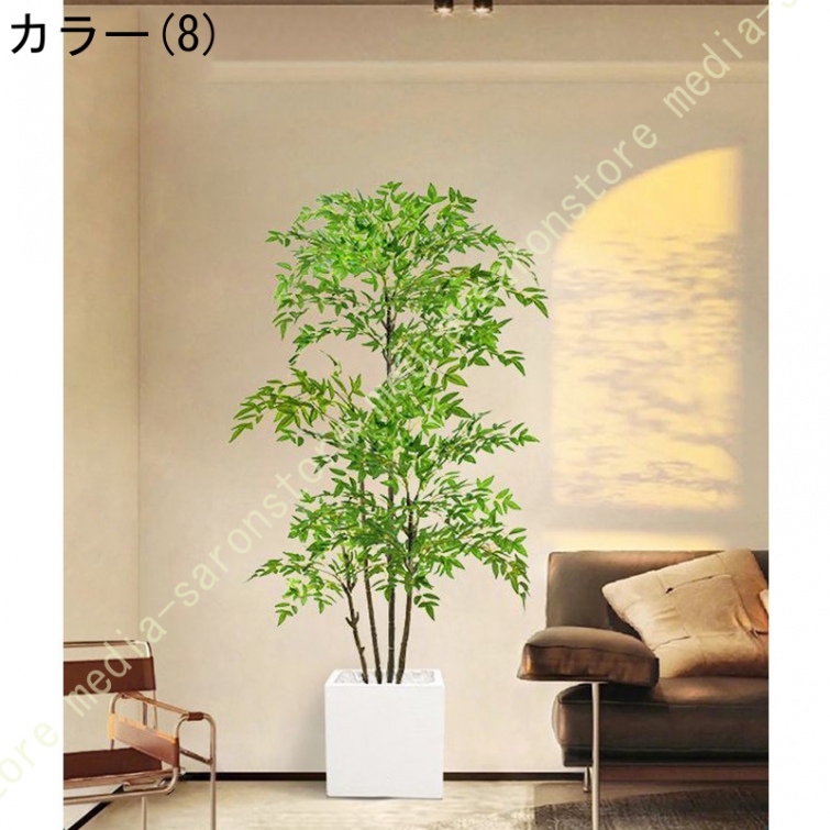 フェイクグリーン 大型 鉢植え フロアスタンド ディスプレイ カフェ リビング ショーウィンドウ 商業空間 レストラン メンテナンスフリー 埃付きにくい_8