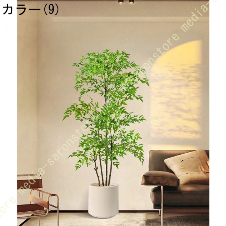 フェイクグリーン 大型 鉢植え フロアスタンド ディスプレイ カフェ リビング ショーウィンドウ 商業空間 レストラン メンテナンスフリー 埃付きにくい_9