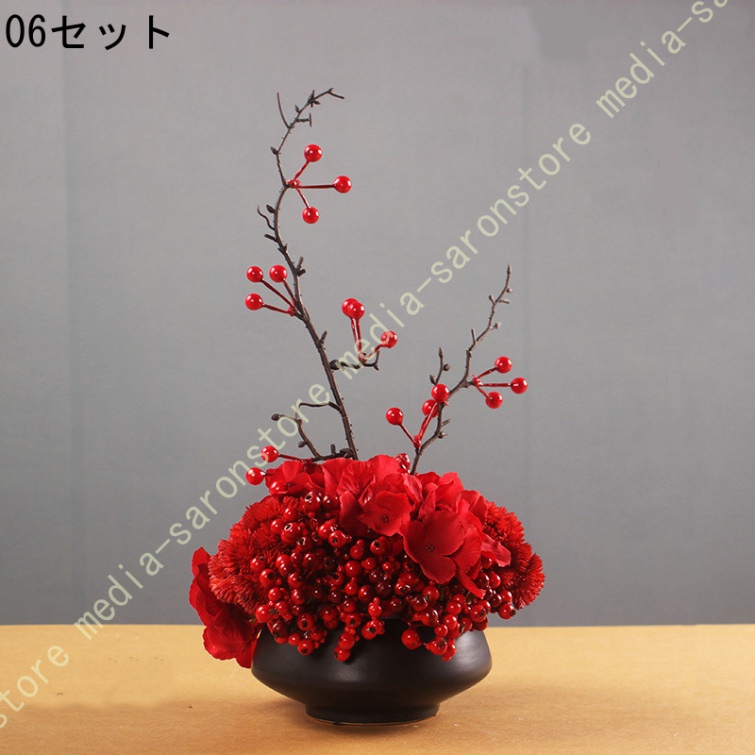 造花 テーブル センター 置物 和モダン 茶室 禅 新中式 インテリア おしゃれ 卓上飾り 茶室 創意置物 人工観葉植物 ギフト 開店祝い 新築祝い 落ち着いた色彩_6