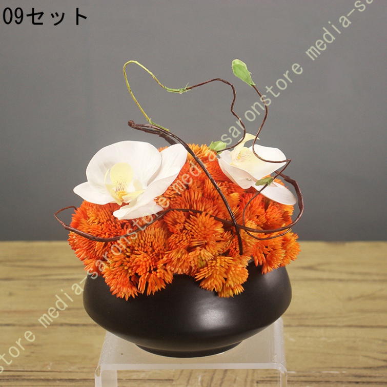 造花 テーブル センター 置物 和モダン 茶室 禅 新中式 インテリア おしゃれ 卓上飾り 茶室 創意置物 人工観葉植物 ギフト 開店祝い 新築祝い 落ち着いた色彩_9