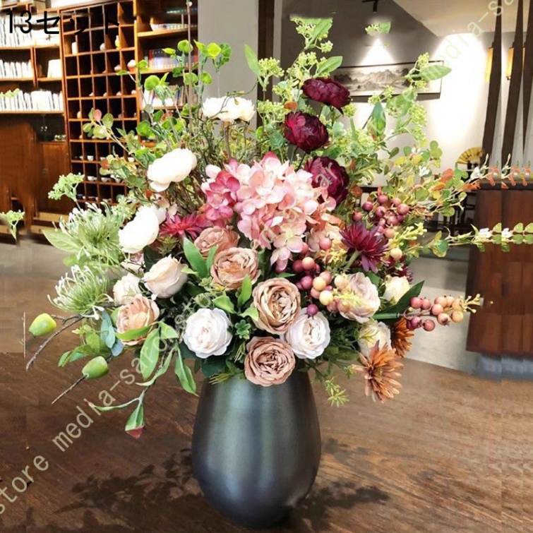 造花 フラワーアレンジメント 卓上 新中式 侘寂 和モダン 置物 玄関