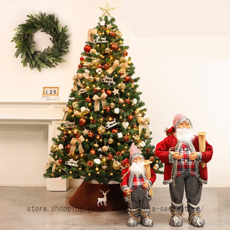 巨大　クリスマスツリー　オーナメント贅沢造り　１点物 冬 クリスマスツリー 大型 オーナメント 豪華飾り付き 蝶結び リボン