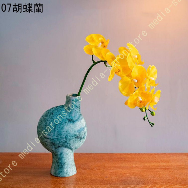 胡蝶蘭 造花 生け花 禅意 侘び寂風 フラワーアレンジメント 復古