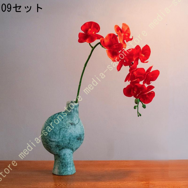 胡蝶蘭 造花 生け花 禅意 侘び寂風 フラワーアレンジメント 復古