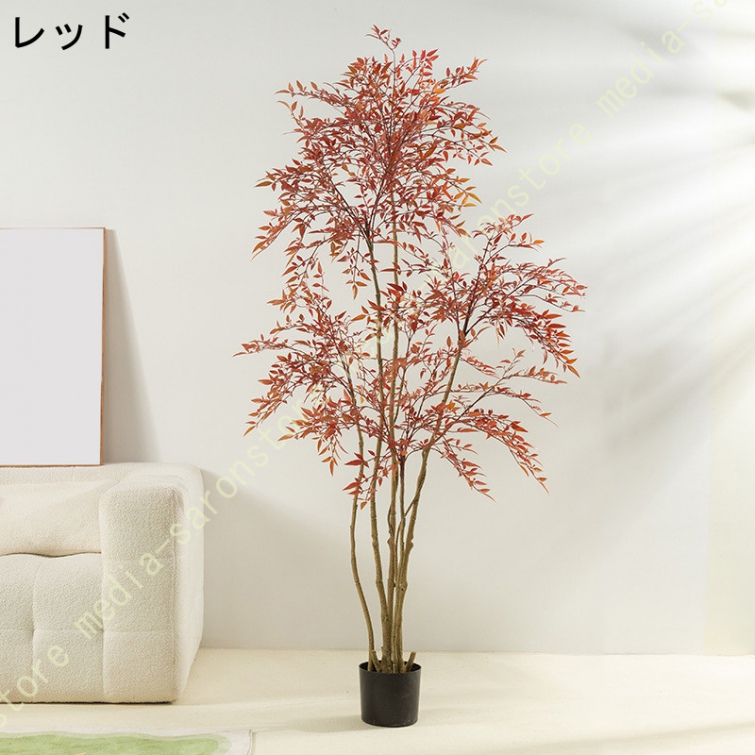 フェイクグリーン 南天竹 ナンテン 大型 鉢植え 本物そっくり 造花 観葉植物 室内 屋外 インテリア 玄関 リビング オフィス フェイク フェイク植物_2