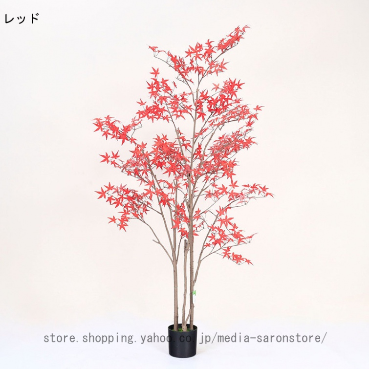 フェイクグリーン 秋風 メイプル 卓上 大型 小型 人工観葉植物 造花 かわいい 枯れない 害虫が発生しない おしゃれ 開運 インテリア カフェ キッチン リビング_1