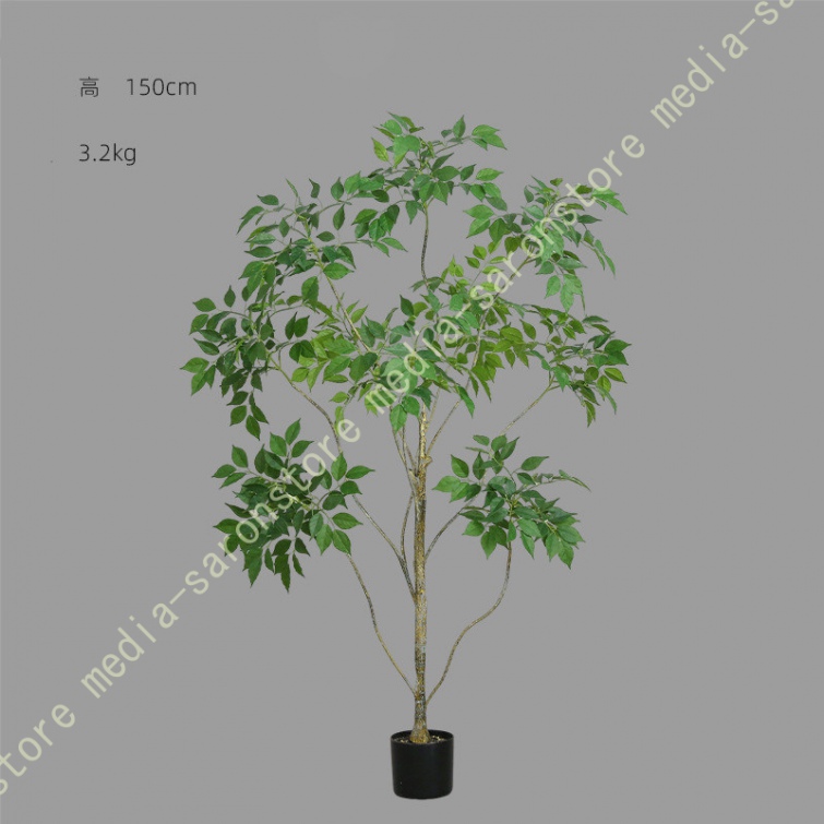 フェイクグリーン 人工観葉植物 観葉樹 造花 幸福の木 お手入れ簡単 水やり不要 虫害の心配なし 屋内 オフィス 鉢植え 植木 インテリアグリーン 人工_1