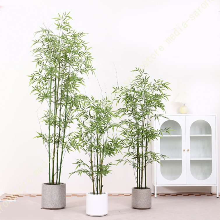 観葉植物 人工の竹 バンブー フェイクグリーン 鉢付き 大型人工観葉
