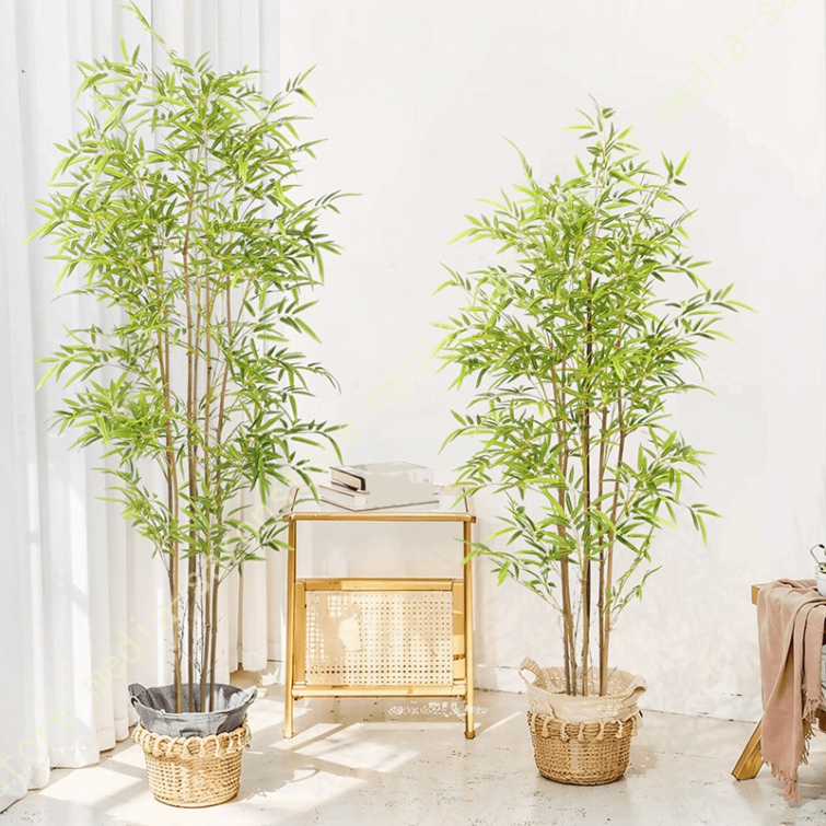 竹造花 フェイクグリーン 竹 大型 観葉植物 フェイク 造花 鉢植え おしゃれ
