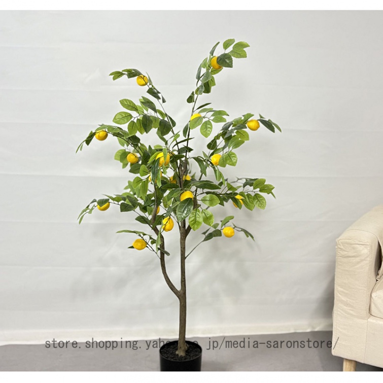 光触媒 人工観葉植物 ウォールグリーン フェイクグリーン レモンツリー