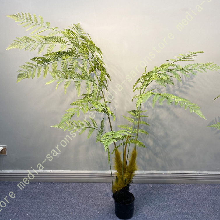 フェイクグリーン シダ植物 大型 人工観葉植物 観葉樹 造花 観賞用 人工ツリー 幸運の木 金のなる木 枯れない 花粉/虫の心配なし お手入れ不要 おしゃれ_1