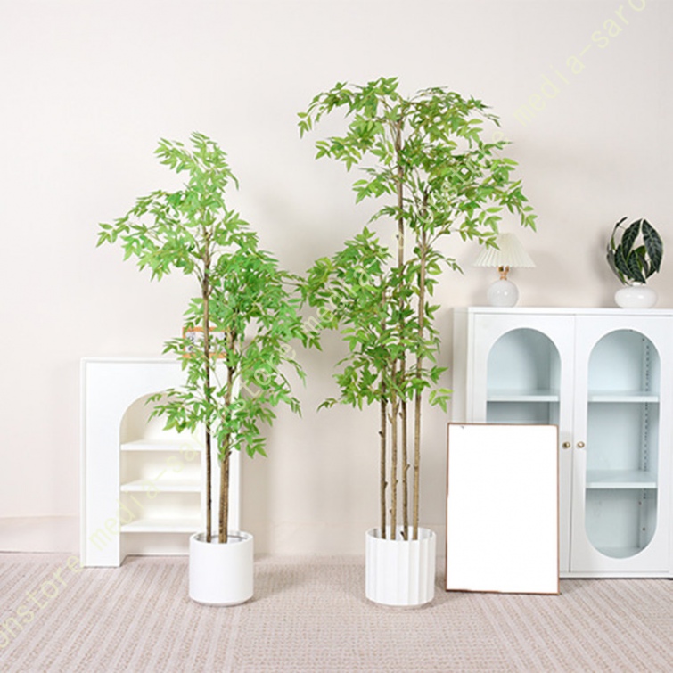 人工観葉植物 竹 フェイクグリーン 鉢植え 人工観葉植物 フェイクグリーン 富貴竹/南天竹 造花 観葉樹 水やり不要