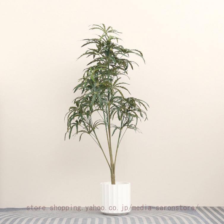 シェフレラ 和風 インテリア 鉢植え 水やり不要 お手入れ簡単 大型 人工観葉植物 お正月 年末年始 お引越し 開店祝い 新築祝い 消臭 抗菌 シンプル_1